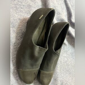 Ecco Black Slide On Shoes With Wedge Heal Women’s Size 41